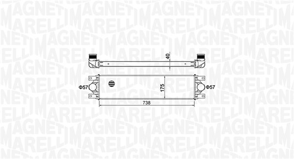 MAGNETI MARELLI Töltőlevegő hűtő MST479_MM