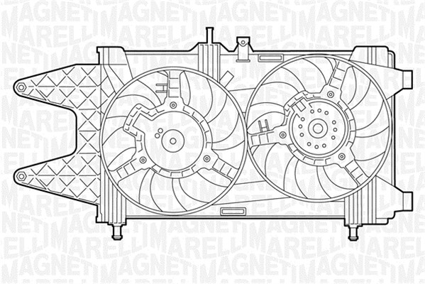 MAGNETI MARELLI Ventilátor, vízhűtő MTC013AX_MM