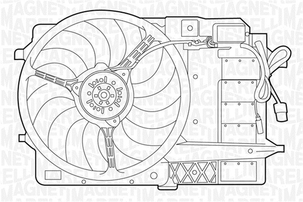 MAGNETI MARELLI Ventilátor, vízhűtő MTC277AX_MM