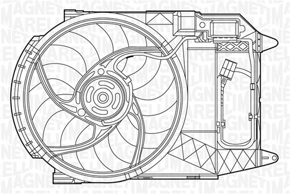 MAGNETI MARELLI Ventilátor, vízhűtő MTC280AX_MM