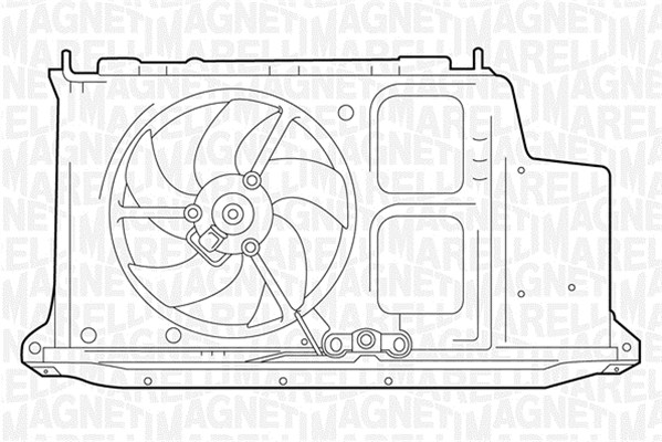 MAGNETI MARELLI Ventilátor, vízhűtő MTC282AX_MM