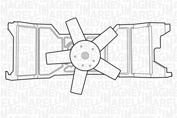 MAGNETI MARELLI Ventilátor, vízhűtő MTC309AX_MM