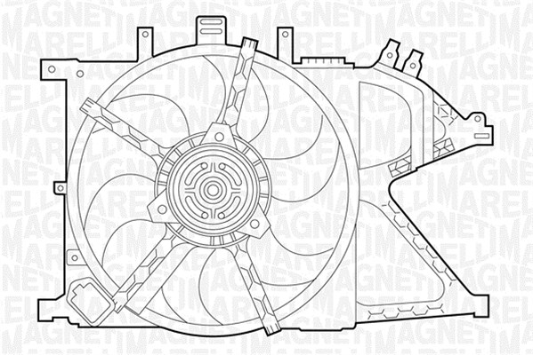 MAGNETI MARELLI Ventilátor, vízhűtő MTC331AX_MM