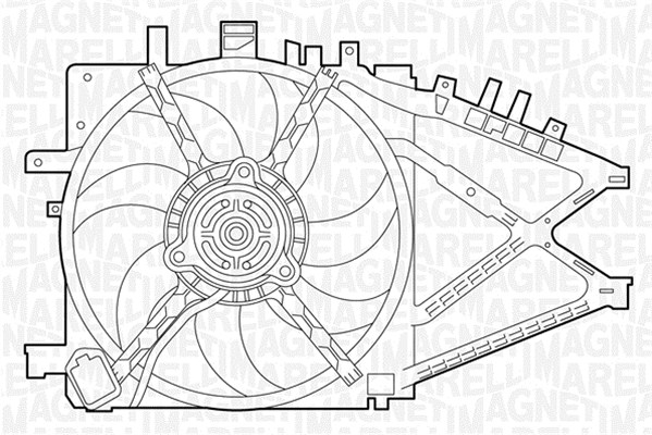 MAGNETI MARELLI Ventilátor, vízhűtő MTC338AX_MM