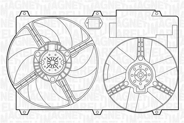 MAGNETI MARELLI Ventilátor, vízhűtő MTC389AX_MM