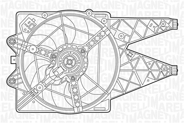 MAGNETI MARELLI Ventilátor, vízhűtő MTC452AX_MM