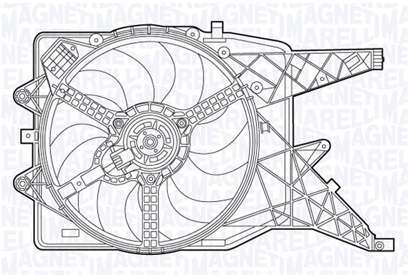 MAGNETI MARELLI Ventilátor, vízhűtő MTC491AX_MM