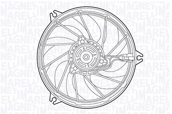 MAGNETI MARELLI Ventilátor, vízhűtő MTC552A_MM