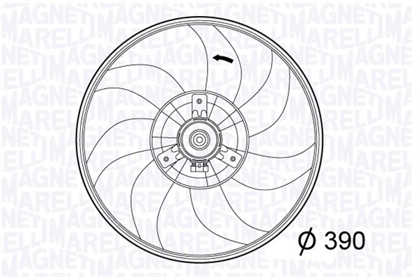 MAGNETI MARELLI Ventilátor, vízhűtő MTC567A_MM