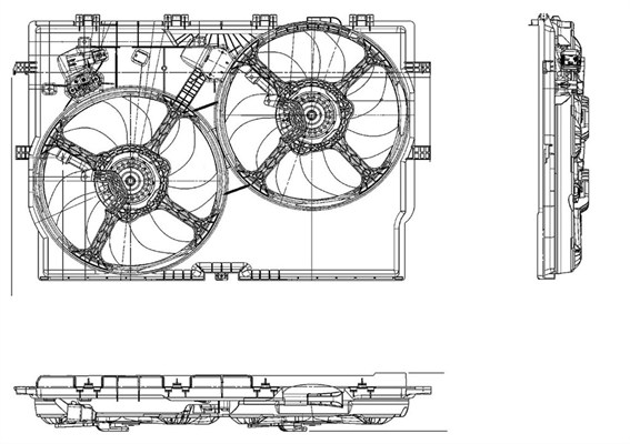 MAGNETI MARELLI Ventilátor, vízhűtő MTC578AX_MM