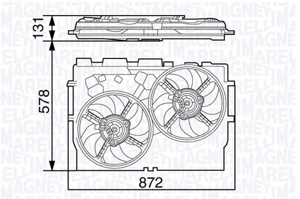 MAGNETI MARELLI Ventilátor, vízhűtő MTC583AX_MM