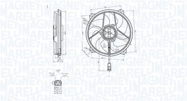 MAGNETI MARELLI Ventilátor, vízhűtő MTC839AX_MM