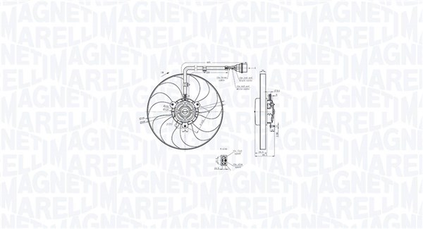 MAGNETI MARELLI Ventilátor, vízhűtő MTC847AX_MM