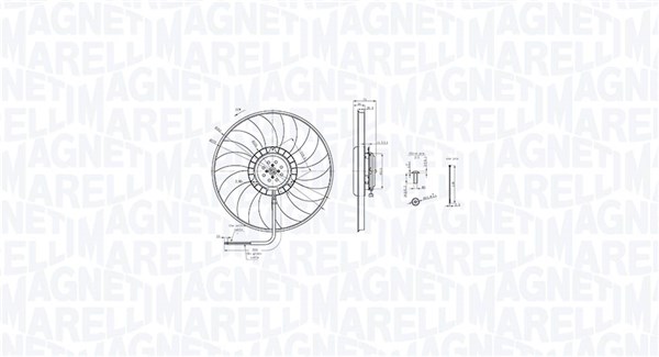 MAGNETI MARELLI Ventilátor, vízhűtő MTC848AX_MM