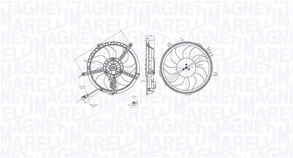 MAGNETI MARELLI Ventilátor, vízhűtő MTC851AX_MM