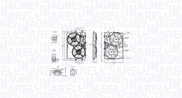 MAGNETI MARELLI Ventilátor, vízhűtő MTC853AX_MM