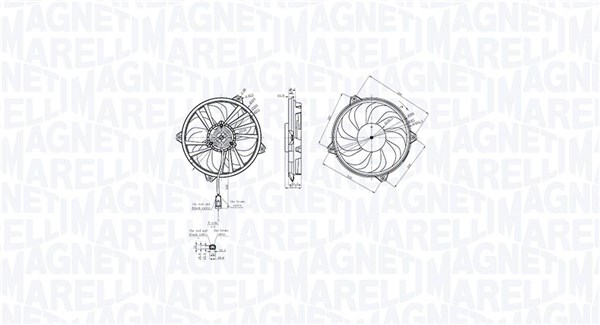 MAGNETI MARELLI Ventilátor, vízhűtő MTC855AX_MM