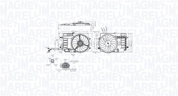 MAGNETI MARELLI Ventilátor, vízhűtő MTC858AX_MM