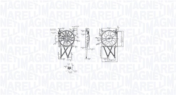 MAGNETI MARELLI Ventilátor, vízhűtő MTC862AX_MM