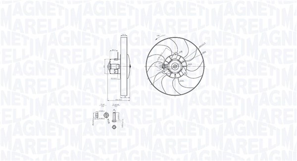 MAGNETI MARELLI Ventilátor, vízhűtő MTC868AX_MM