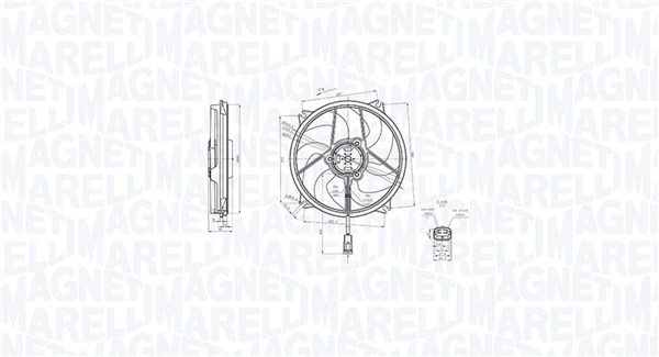 MAGNETI MARELLI Ventilátor, vízhűtő MTC869AX_MM