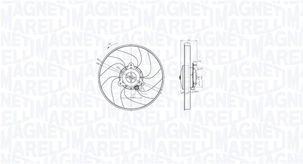 MAGNETI MARELLI Ventilátor, vízhűtő MTC871AX_MM