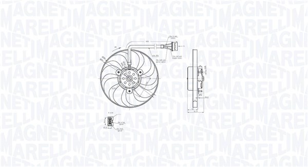 MAGNETI MARELLI Ventilátor, vízhűtő MTC876AX_MM