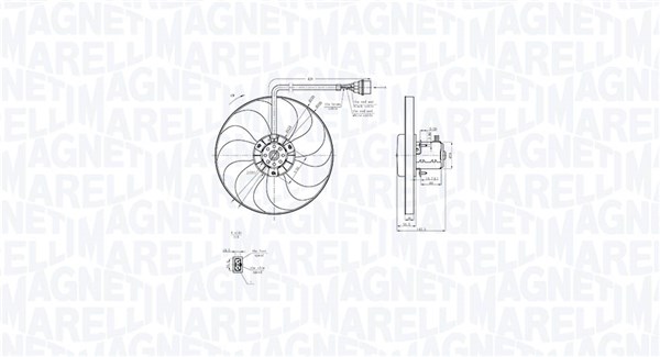 MAGNETI MARELLI Ventilátor, vízhűtő MTC877AX_MM