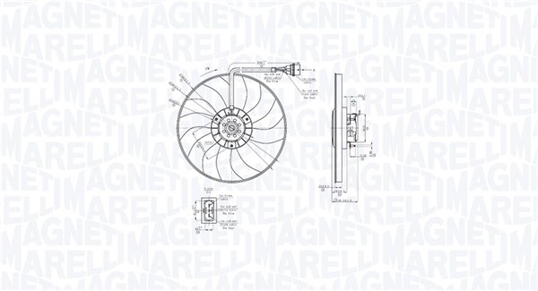 MAGNETI MARELLI Ventilátor, vízhűtő MTC878AX_MM