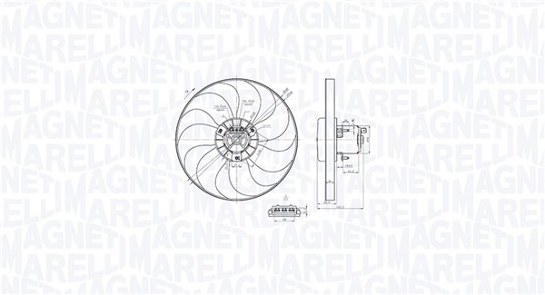 MAGNETI MARELLI Ventilátor, vízhűtő MTC879AX_MM