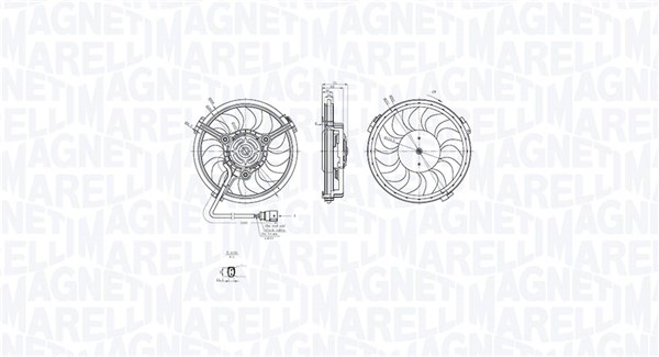 MAGNETI MARELLI Ventilátor, vízhűtő MTC880AX_MM