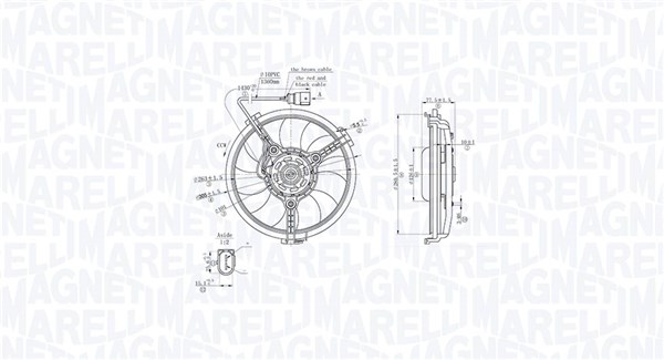 MAGNETI MARELLI Ventilátor, vízhűtő MTC881AX_MM