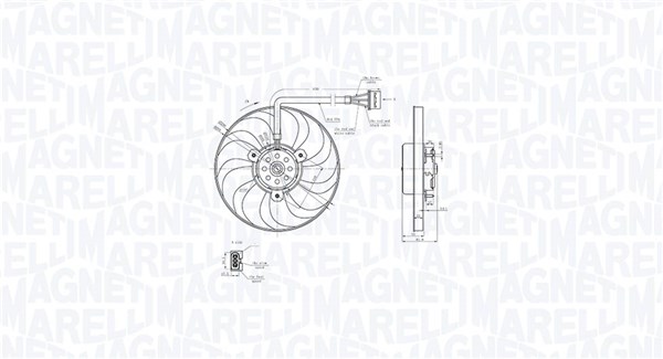 MAGNETI MARELLI Ventilátor, vízhűtő MTC883AX_MM