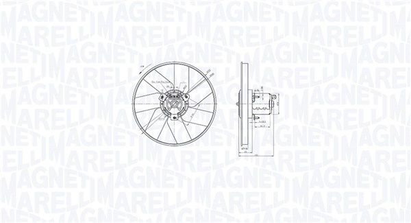 MAGNETI MARELLI Ventilátor, vízhűtő MTC885AX_MM