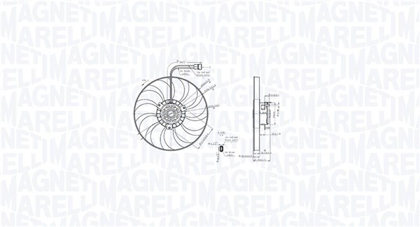 MAGNETI MARELLI Ventilátor, vízhűtő MTC886AX_MM