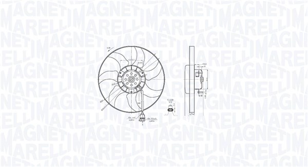 MAGNETI MARELLI Ventilátor, vízhűtő MTC887AX_MM