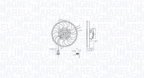 MAGNETI MARELLI Ventilátor, vízhűtő MTC888AX_MM