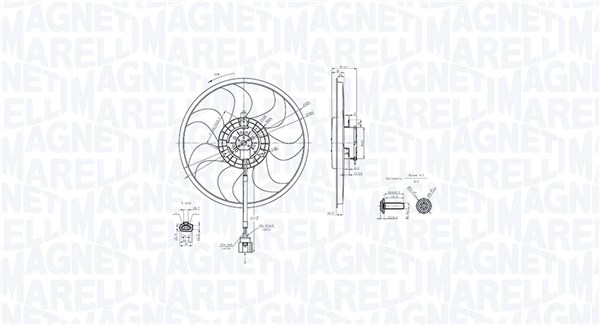 MAGNETI MARELLI Ventilátor, vízhűtő MTC889AX_MM