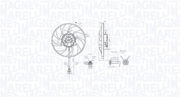 MAGNETI MARELLI Ventilátor, vízhűtő MTC890AX_MM