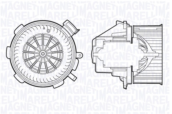 MAGNETI MARELLI Ventilátor, utastér MTE700AX_MM