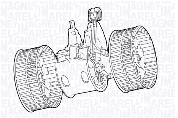 MAGNETI MARELLI Ventilátor, utastér MTE707AX_MM