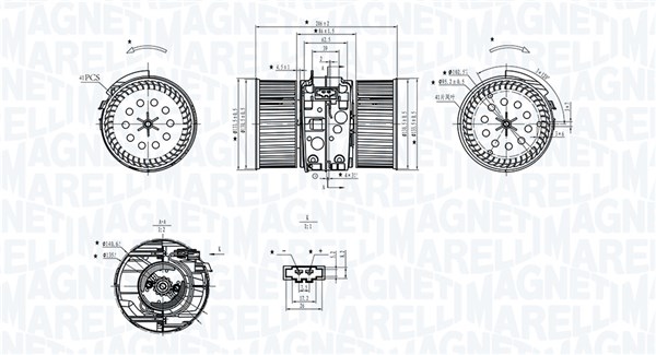 MAGNETI MARELLI Ventilátor, utastér MTE748AX_MM