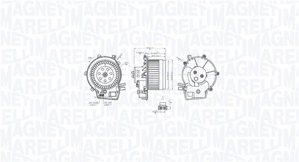 MAGNETI MARELLI Ventilátor, utastér MTE763AX_MM