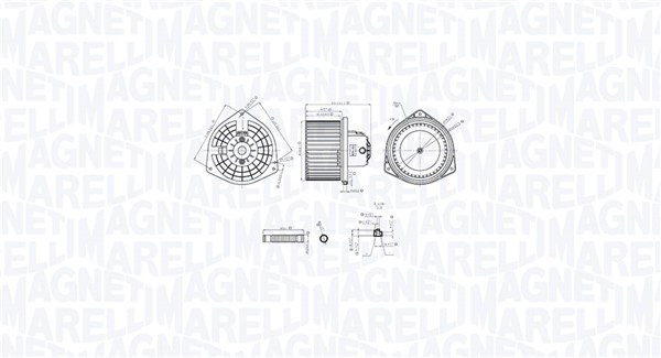 MAGNETI MARELLI MTE765AX_MM Ventilátor, utastér