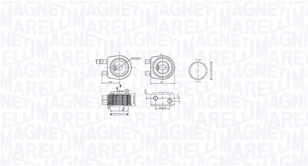 MAGNETI MARELLI Olajhűtő RO0019_MM