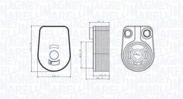 MAGNETI MARELLI Olajhűtő RO0028_MM