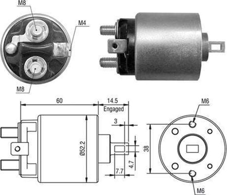 MAGNETI MARELLI Önindító bendix AME0023_MM