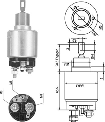 MAGNETI MARELLI Önindító bendix AME0045_MM