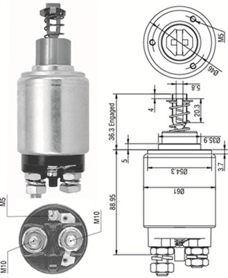 MAGNETI MARELLI Önindító bendix AME0095_MM