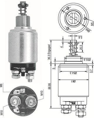 MAGNETI MARELLI Önindító bendix AME0110_MM